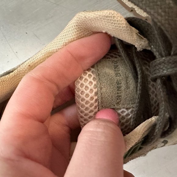 Anine Bing Olive and Beige Sneakers - Picture 6 of 12